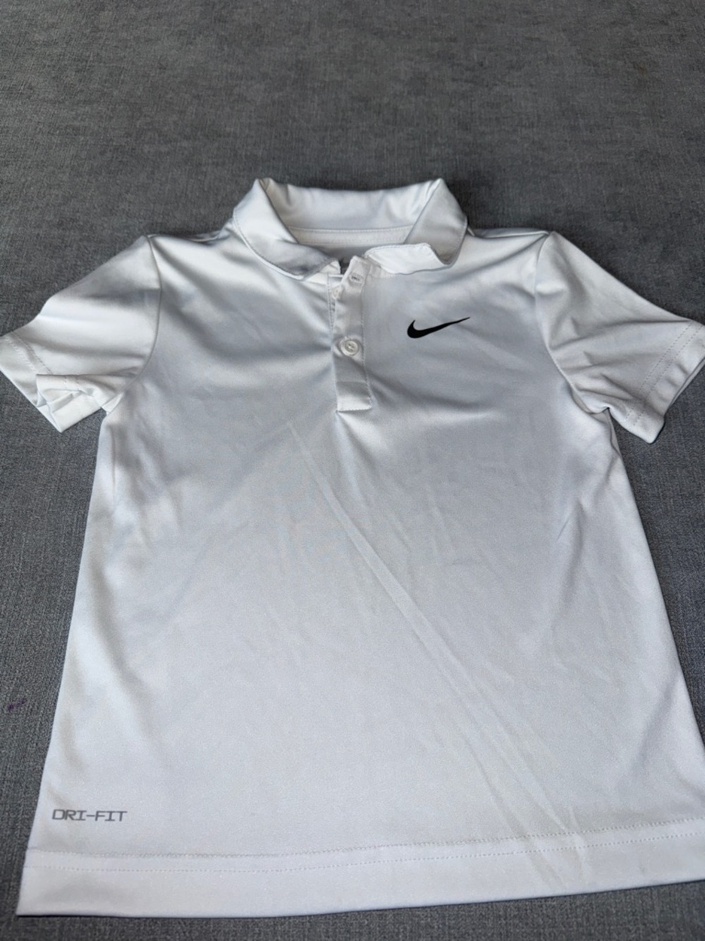 Nike White Kids Dri-FIT Polo